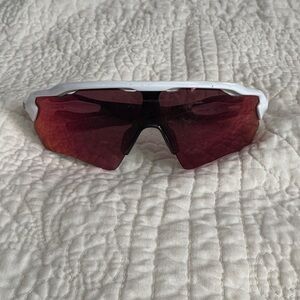 Oakley White and Red Men's Glasses